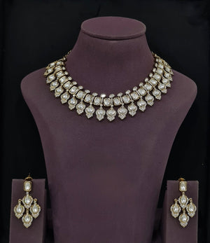 Kundan Necklace 11007 - KRISHNA'S SWETA JEWELLERY