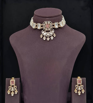 Kundan Necklace 11068 - KRISHNA'S SWETA JEWELLERY