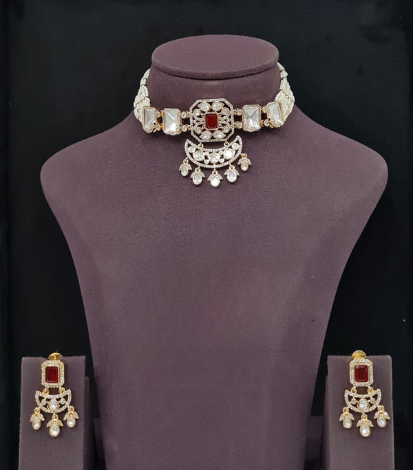 Kundan Necklace 11068 - KRISHNA'S SWETA JEWELLERY