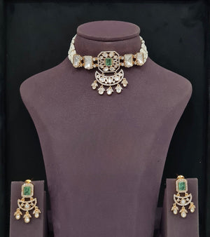 Kundan Necklace 11068 - KRISHNA'S SWETA JEWELLERY