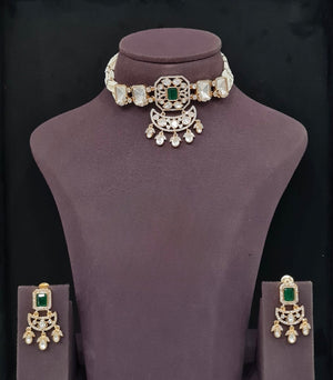 Kundan Necklace 11068 - KRISHNA'S SWETA JEWELLERY
