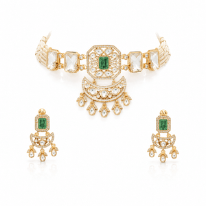 Kundan Necklace 11068 - KRISHNA'S SWETA JEWELLERY