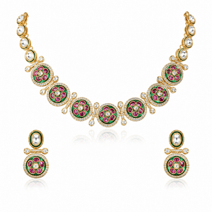 Kundan Necklace 11185 - KRISHNA'S SWETA JEWELLERY