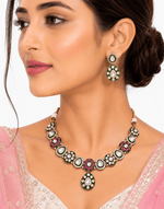 Kundan Necklace 11186 - KRISHNA'S SWETA JEWELLERY