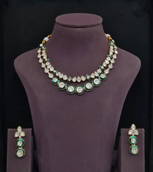 Kundan Necklace 11195 - KRISHNA'S SWETA JEWELLERY