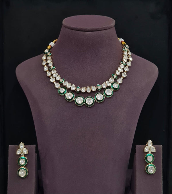 Kundan Necklace 11195 - KRISHNA'S SWETA JEWELLERY