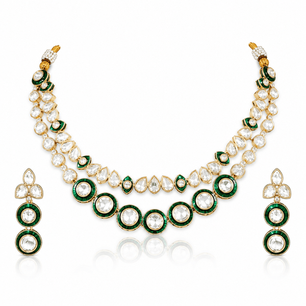 Kundan Necklace 11195 - KRISHNA'S SWETA JEWELLERY