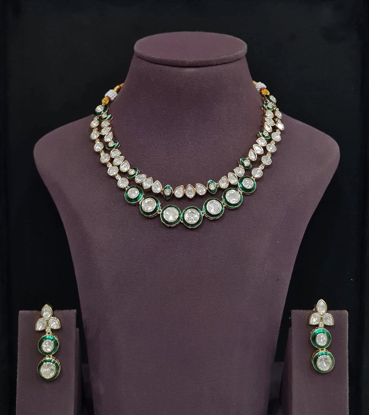 Kundan Necklace 11195 - Krishna's Sweta Jewellery