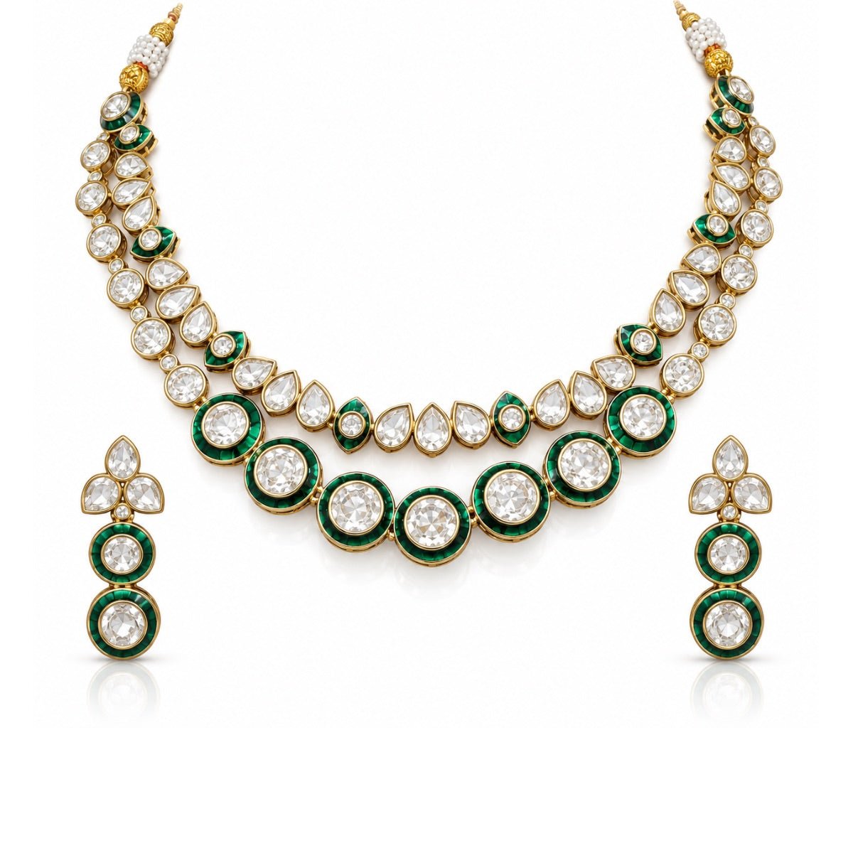 Kundan Necklace 11195 - Krishna's Sweta Jewellery