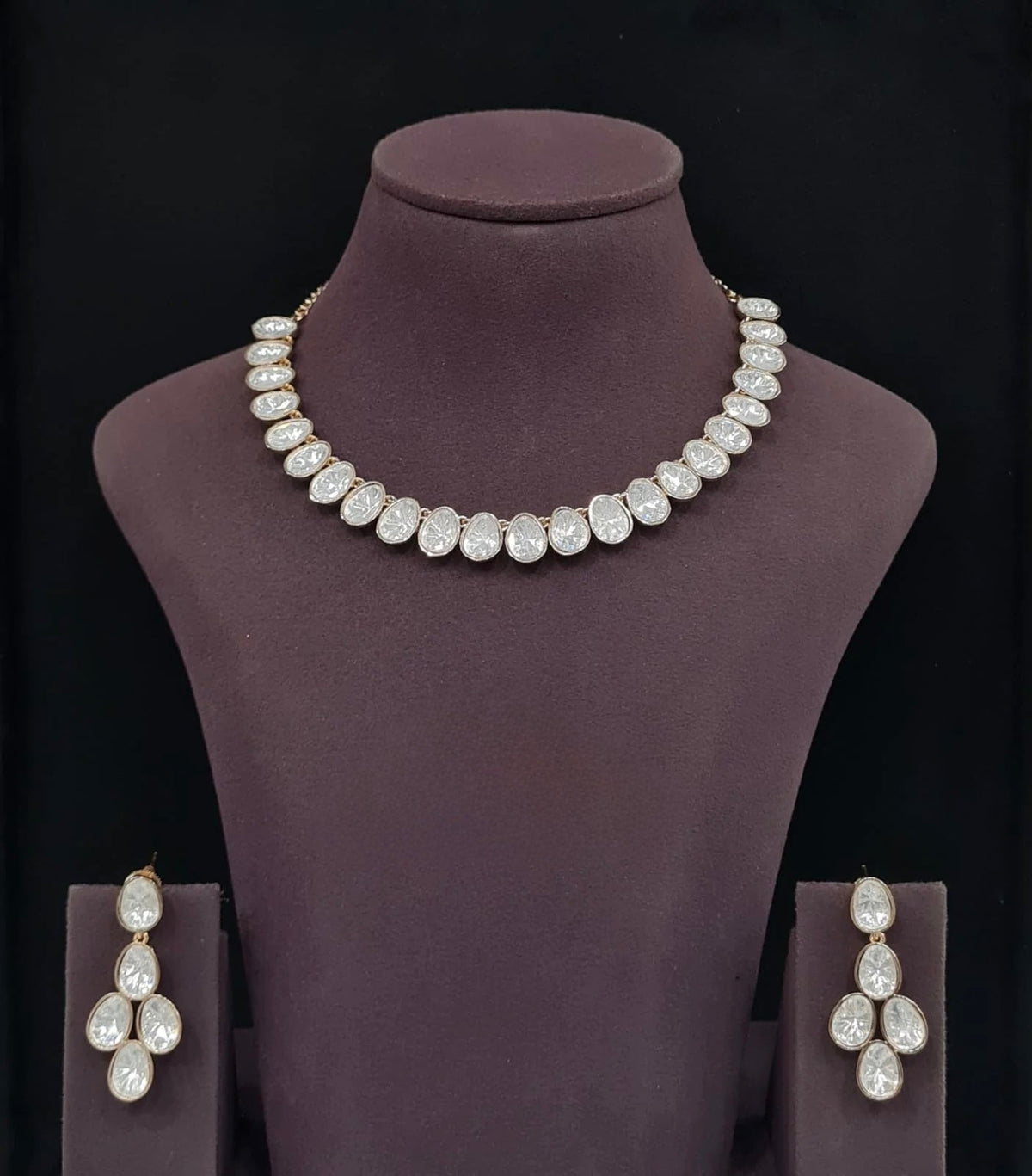 Kundan Necklace 11196 - Krishna's Sweta Jewellery