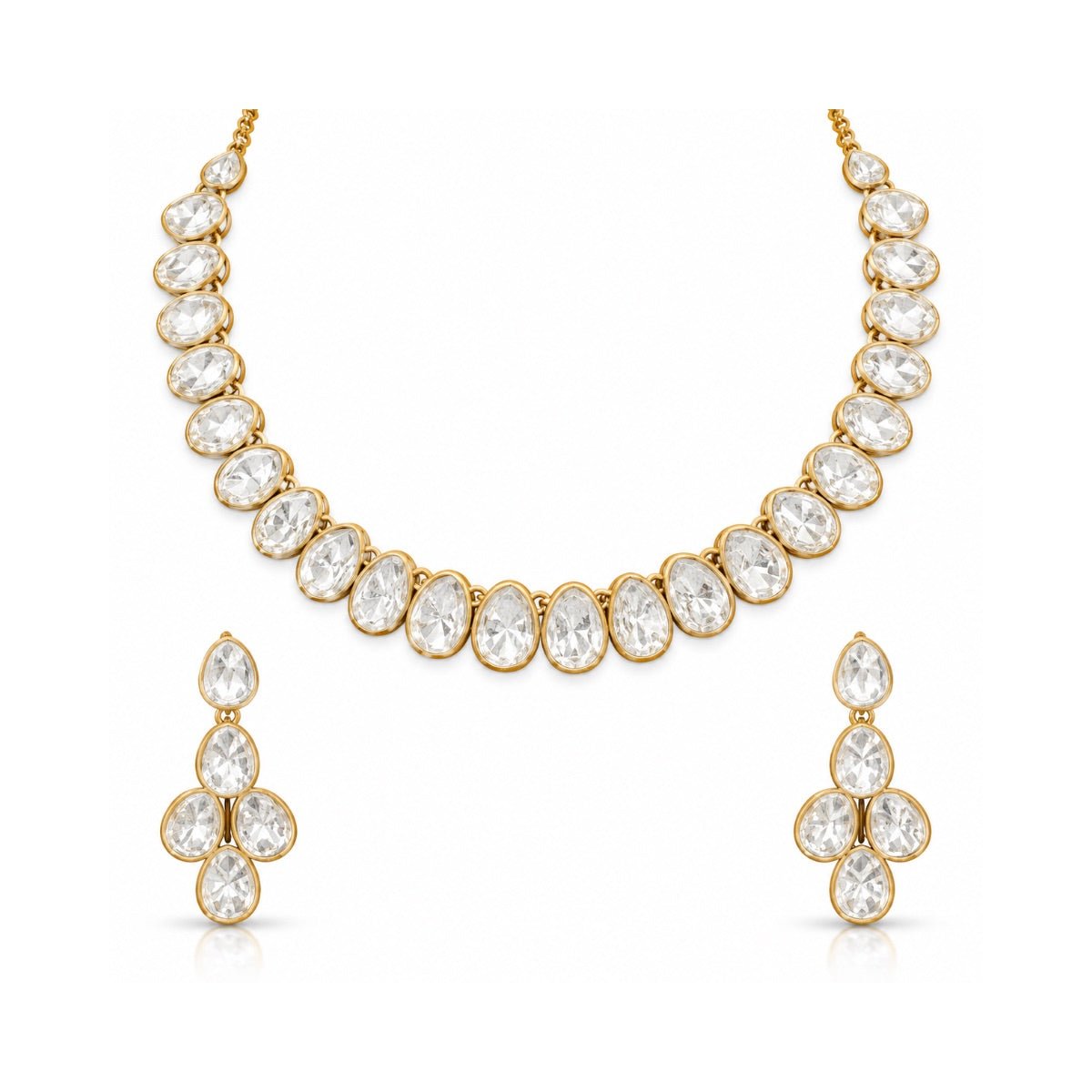 Kundan Necklace 11196 - Krishna's Sweta Jewellery