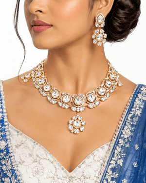 Kundan Necklace 11197 - KRISHNA'S SWETA JEWELLERY