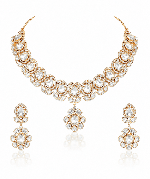 Kundan Necklace 11197 - KRISHNA'S SWETA JEWELLERY