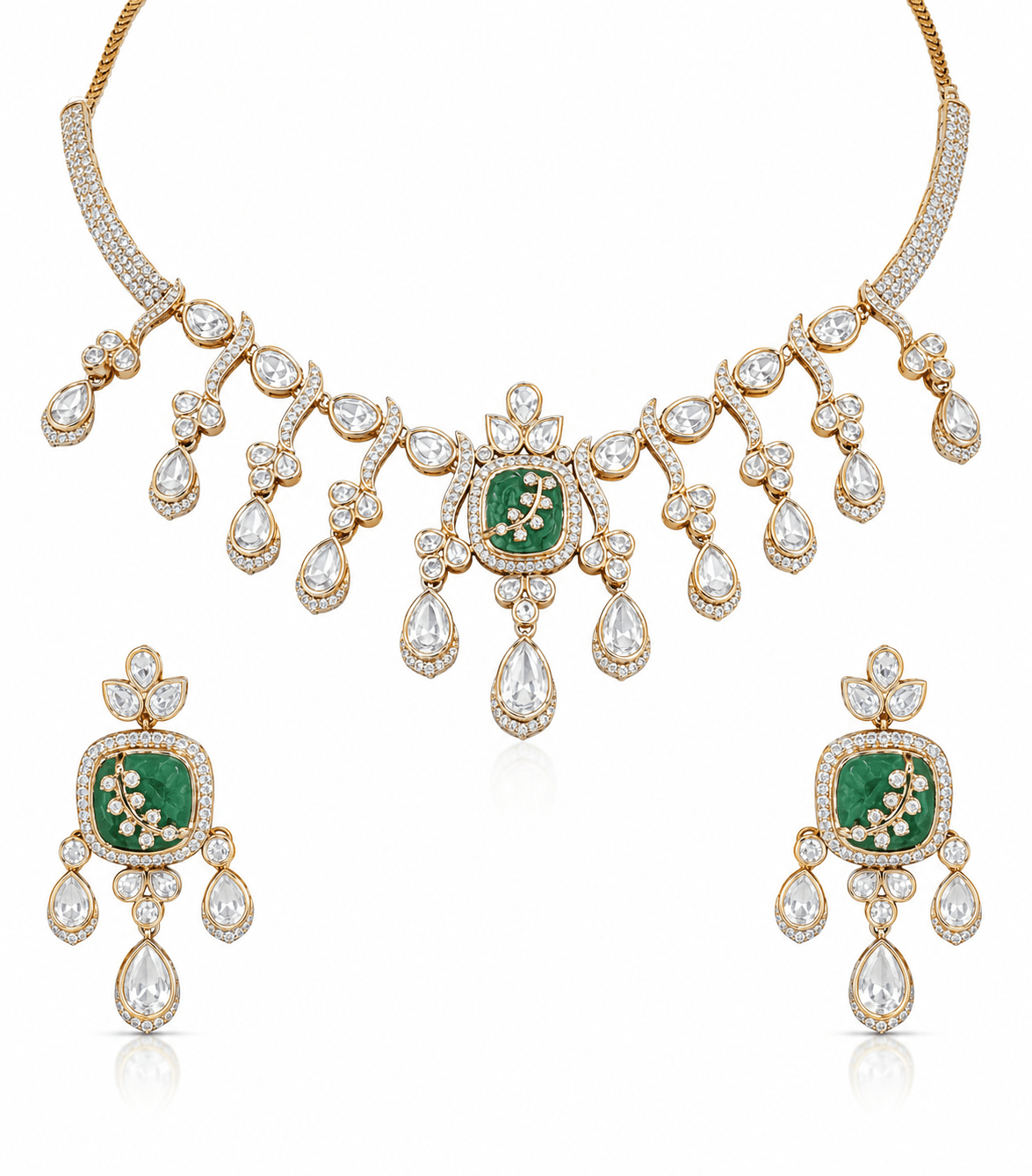 Kundan Necklace 11236 - Krishna's Sweta Jewellery