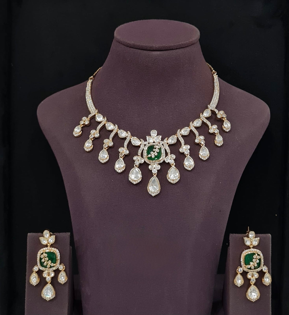Kundan Necklace 11236 - Krishna's Sweta Jewellery