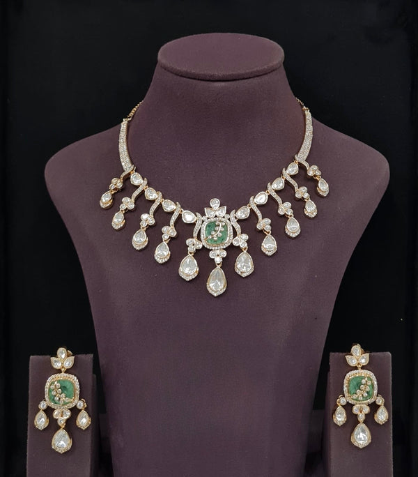 Kundan Necklace 11236 - KRISHNA'S SWETA JEWELLERY