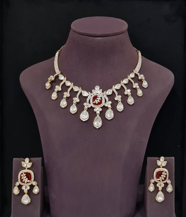 Kundan Necklace 11236 - KRISHNA'S SWETA JEWELLERY