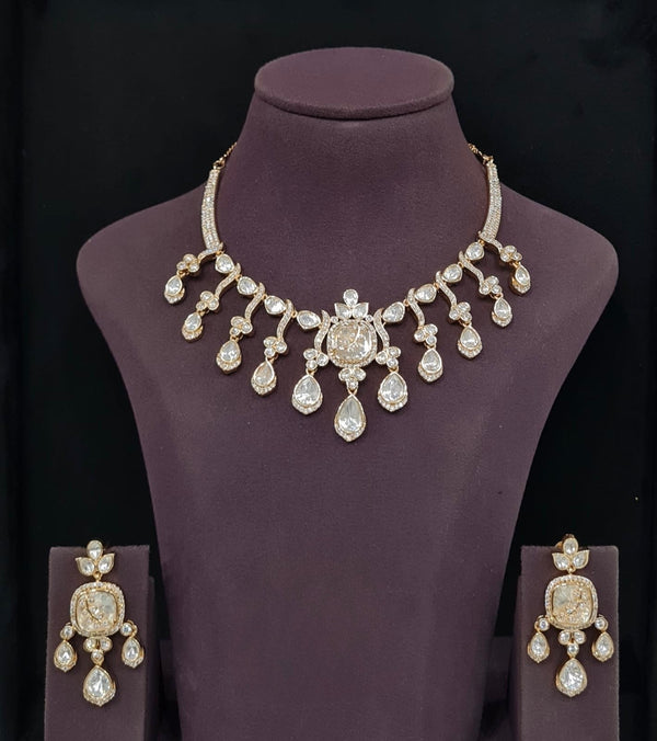 Kundan Necklace 11236 - KRISHNA'S SWETA JEWELLERY