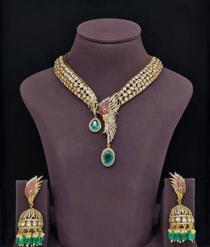 Kundan Necklace 11242 - KRISHNA'S SWETA JEWELLERY