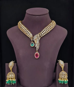 Kundan Necklace 11242 - KRISHNA'S SWETA JEWELLERY
