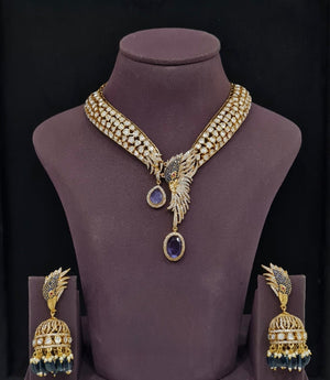 Kundan Necklace 11242 - KRISHNA'S SWETA JEWELLERY