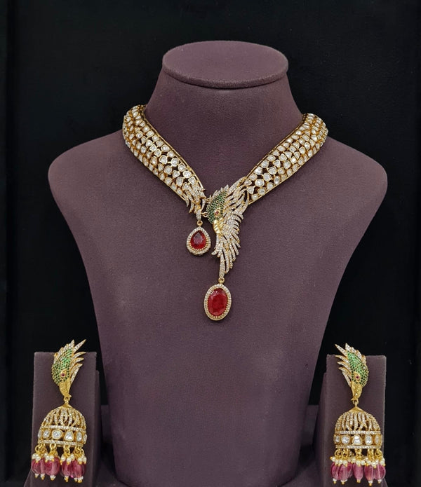 Kundan Necklace 11242 - KRISHNA'S SWETA JEWELLERY