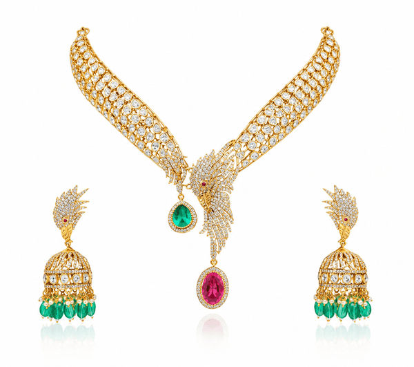 Kundan Necklace 11242 - KRISHNA'S SWETA JEWELLERY