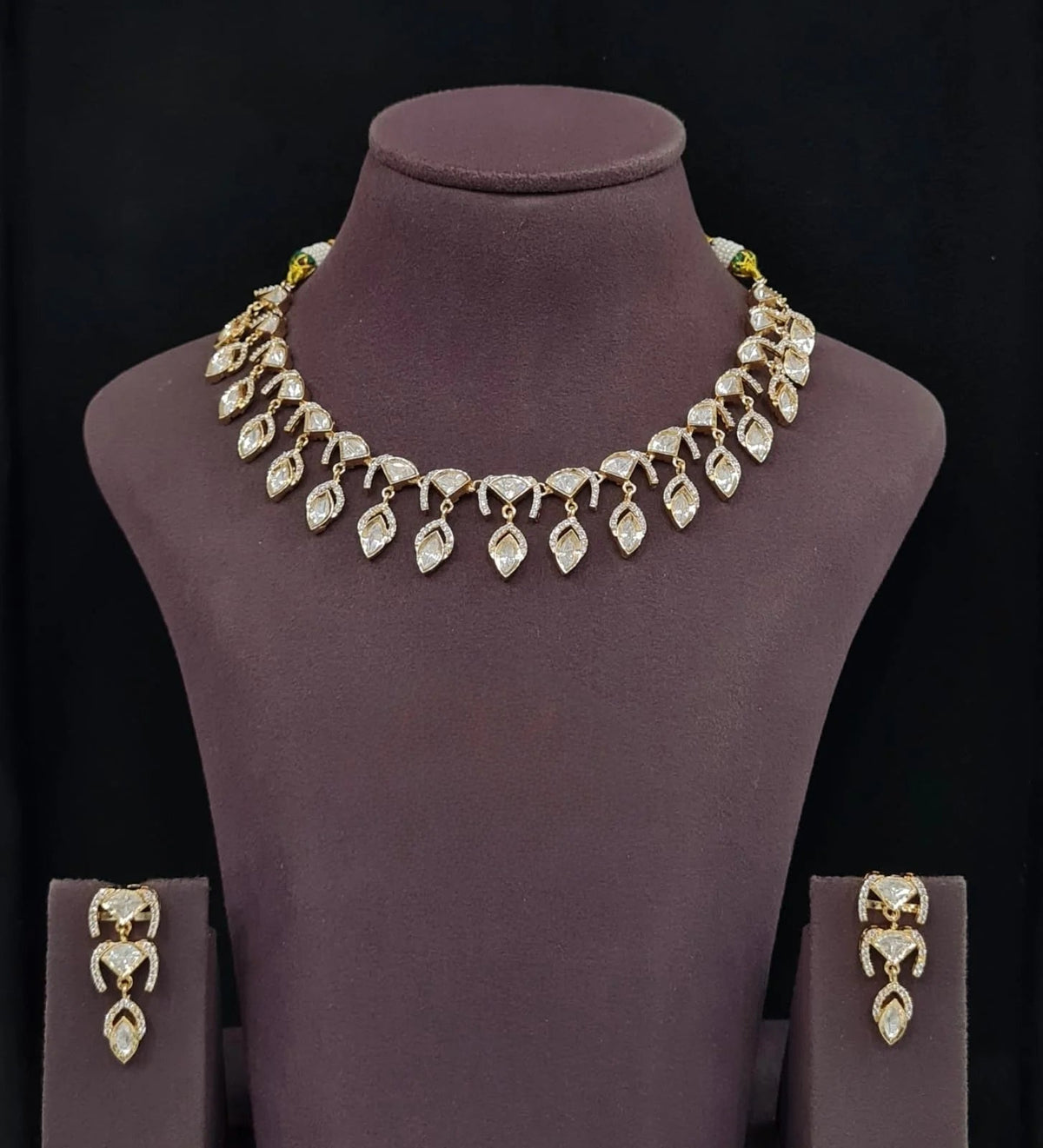 Kundan Necklace 11387 - Krishna's Sweta Jewellery