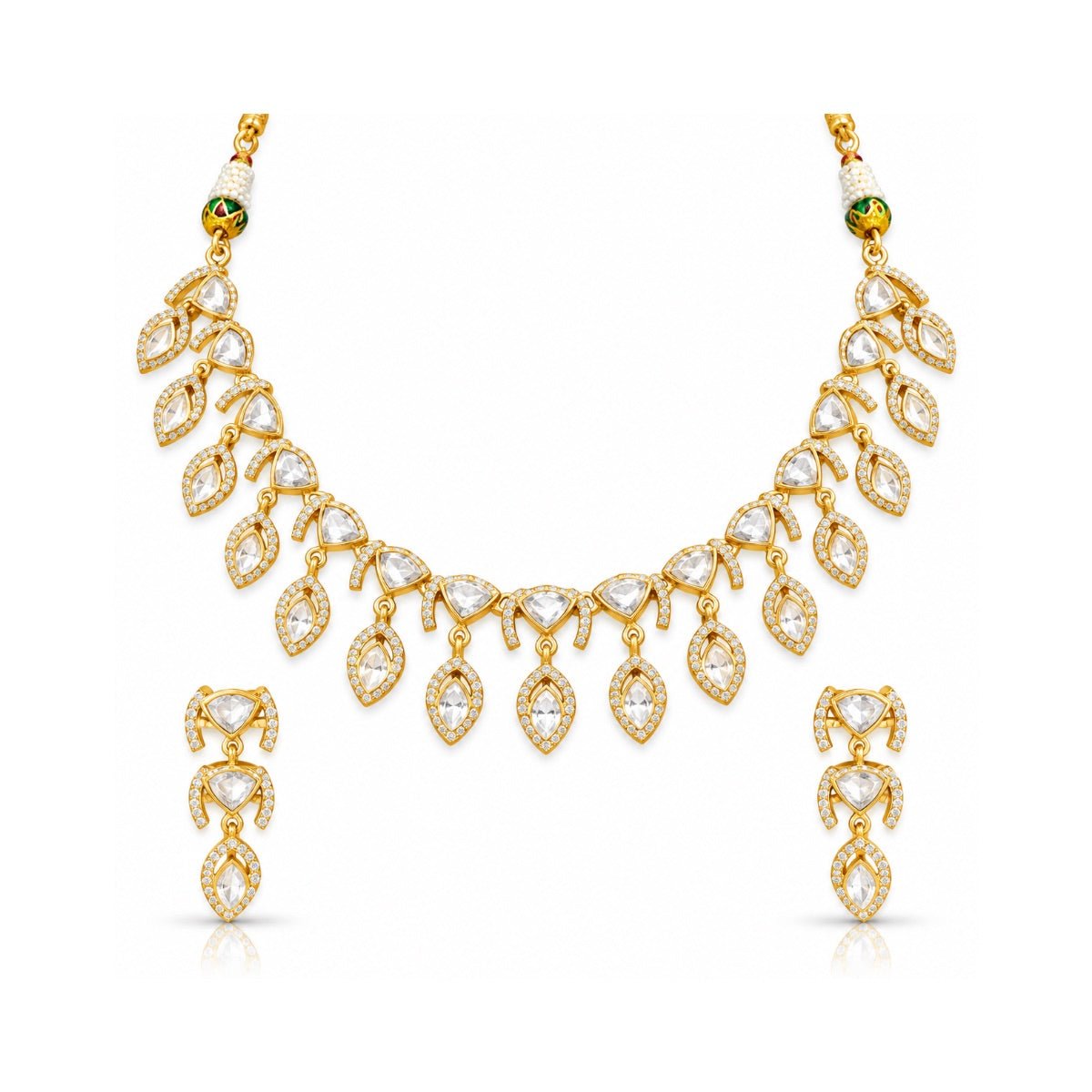 Kundan Necklace 11387 - Krishna's Sweta Jewellery