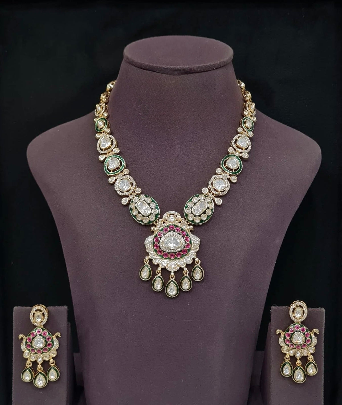 Kundan Necklace 11388 - Krishna's Sweta Jewellery