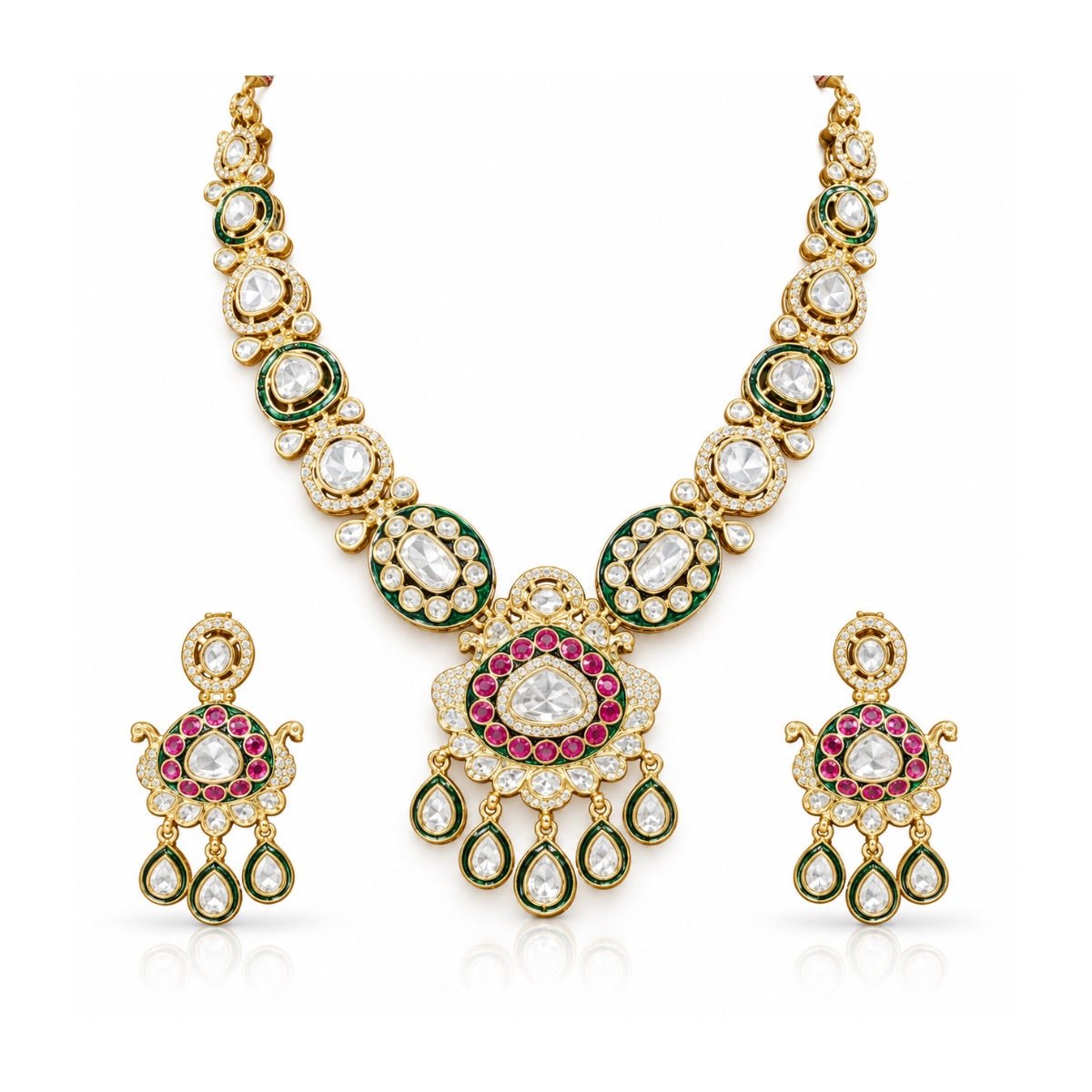 Kundan Necklace 11388 - Krishna's Sweta Jewellery
