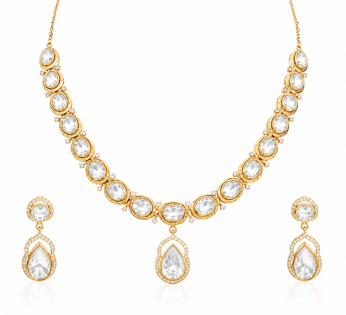 Kundan Necklace 11783 - Krishna's Sweta Jewellery