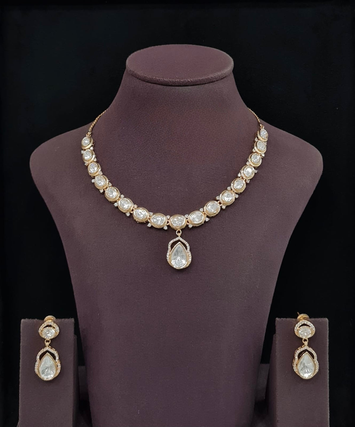 Kundan Necklace 11783 - Krishna's Sweta Jewellery