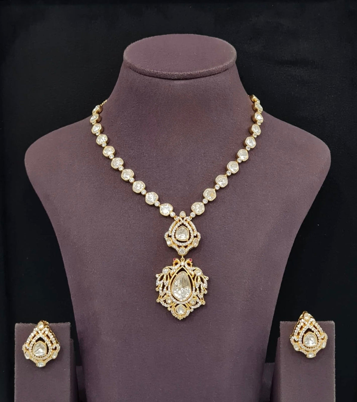 Kundan Necklace 12027 - Krishna's Sweta Jewellery