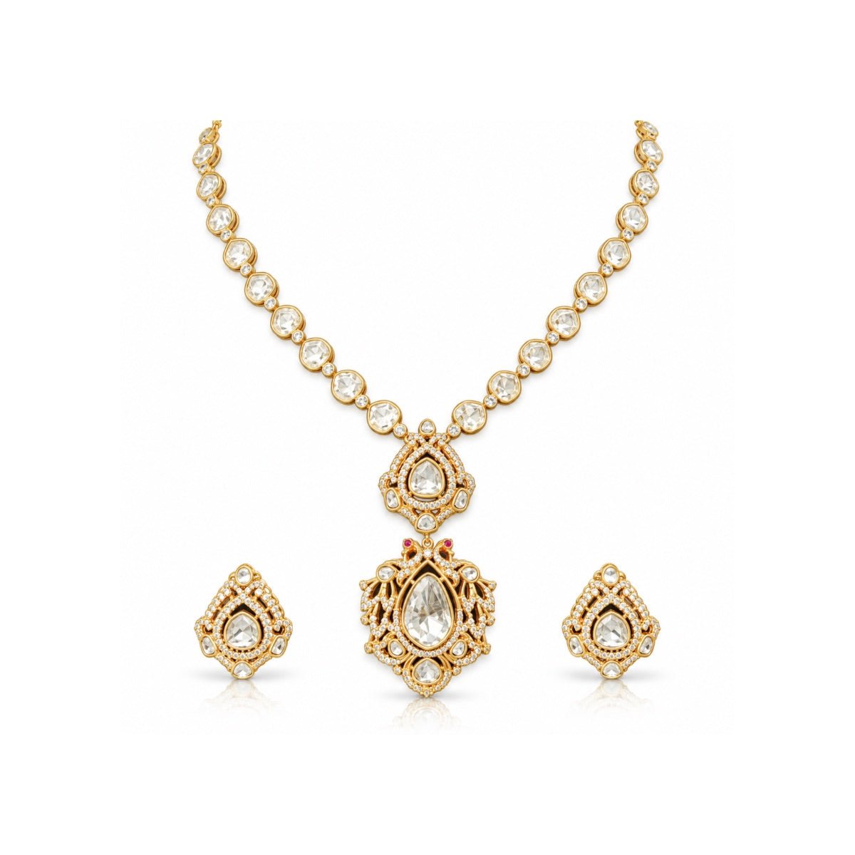 Kundan Necklace 12027 - Krishna's Sweta Jewellery