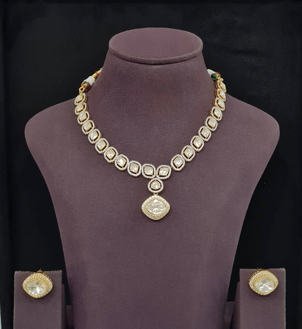 Kundan Necklace 12028 - Krishna's Sweta Jewellery