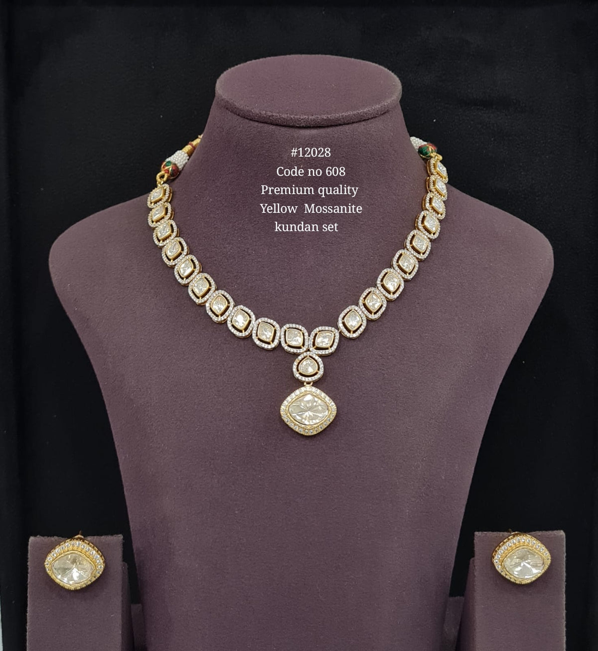 Kundan Necklace 12028 - Krishna's Sweta Jewellery