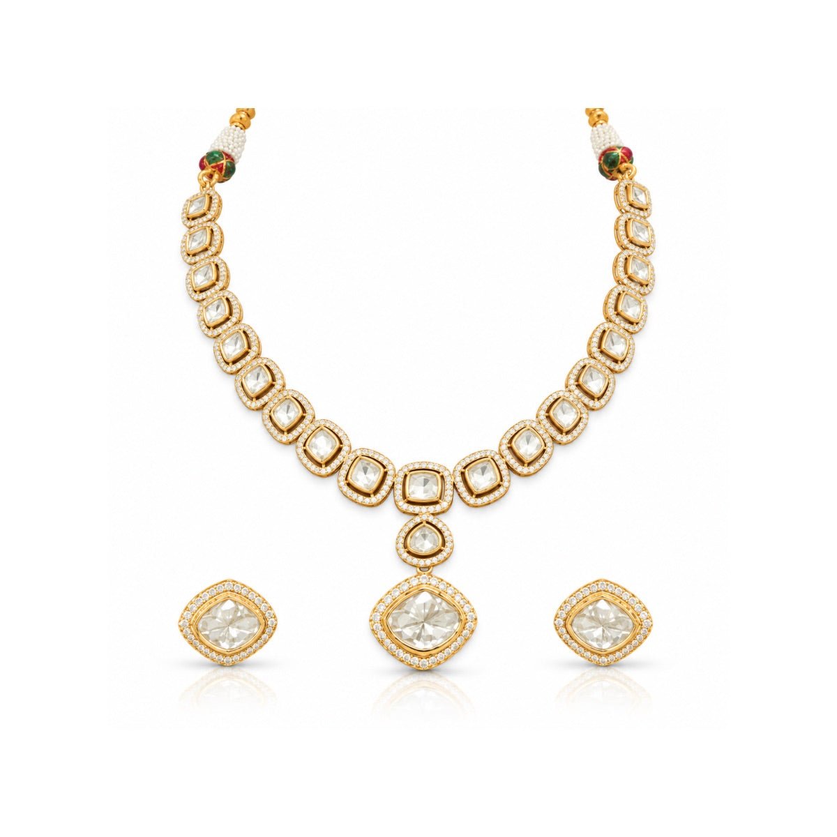 Kundan Necklace 12028 - Krishna's Sweta Jewellery