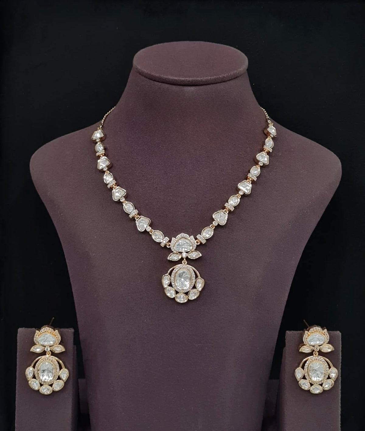 Kundan Necklace 12033 - Krishna's Sweta Jewellery
