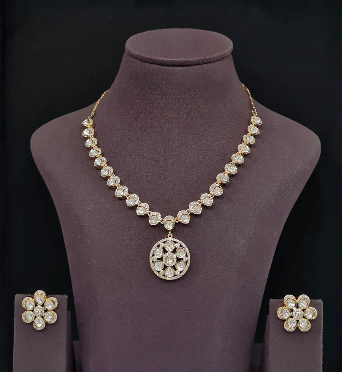 Kundan Necklace 12036 - Krishna's Sweta Jewellery