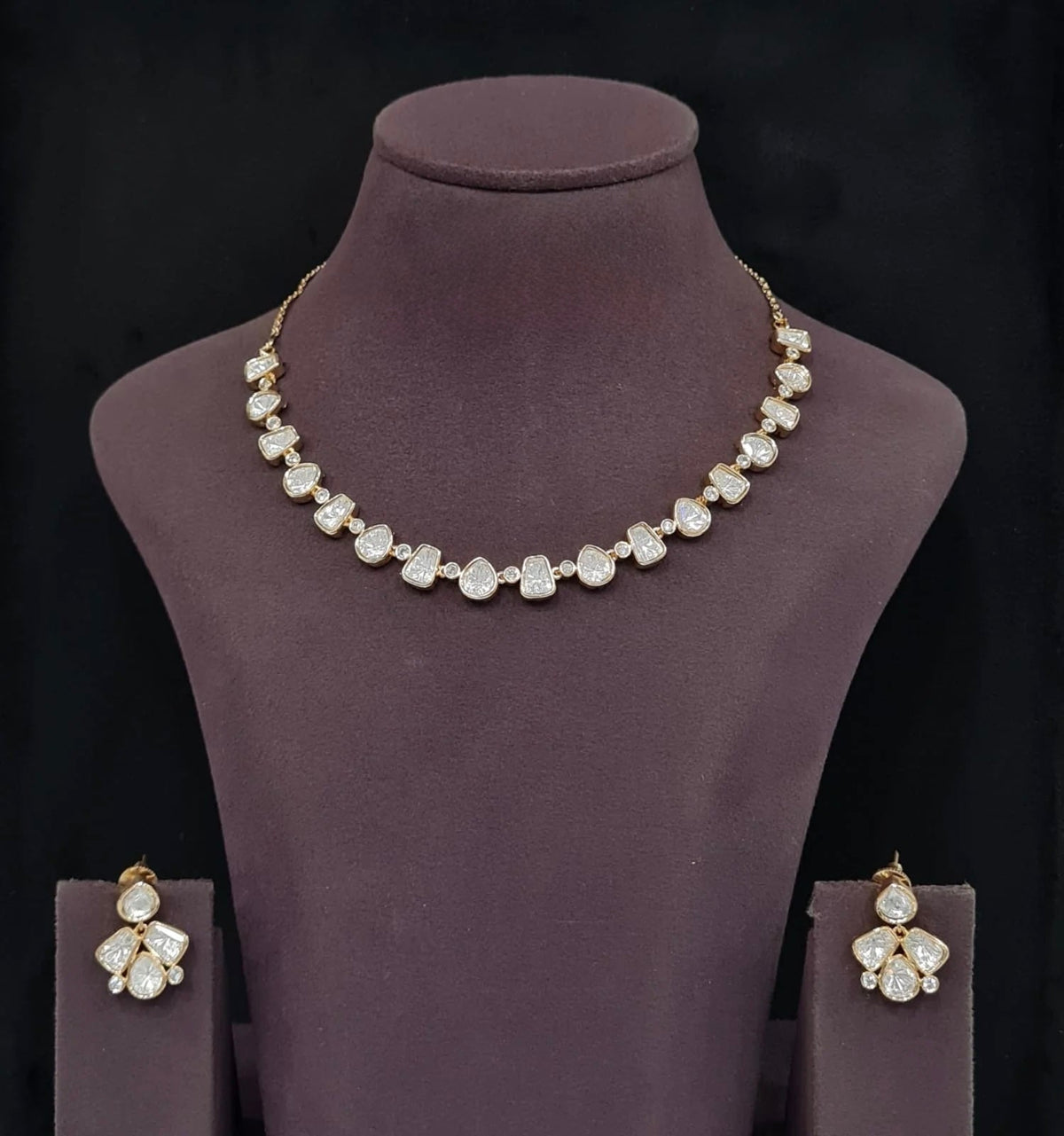 Kundan Necklace 12039 - Krishna's Sweta Jewellery