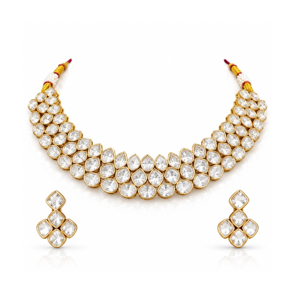 Kundan Necklace 12289 - Krishna's Sweta Jewellery