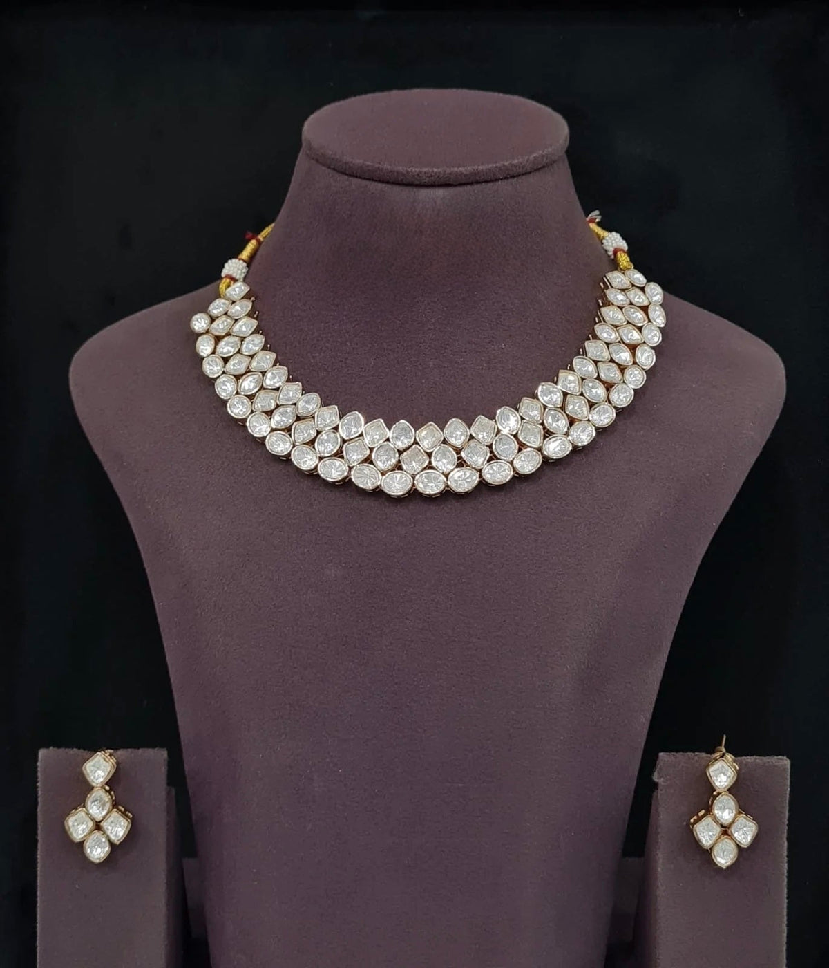Kundan Necklace 12289 - Krishna's Sweta Jewellery