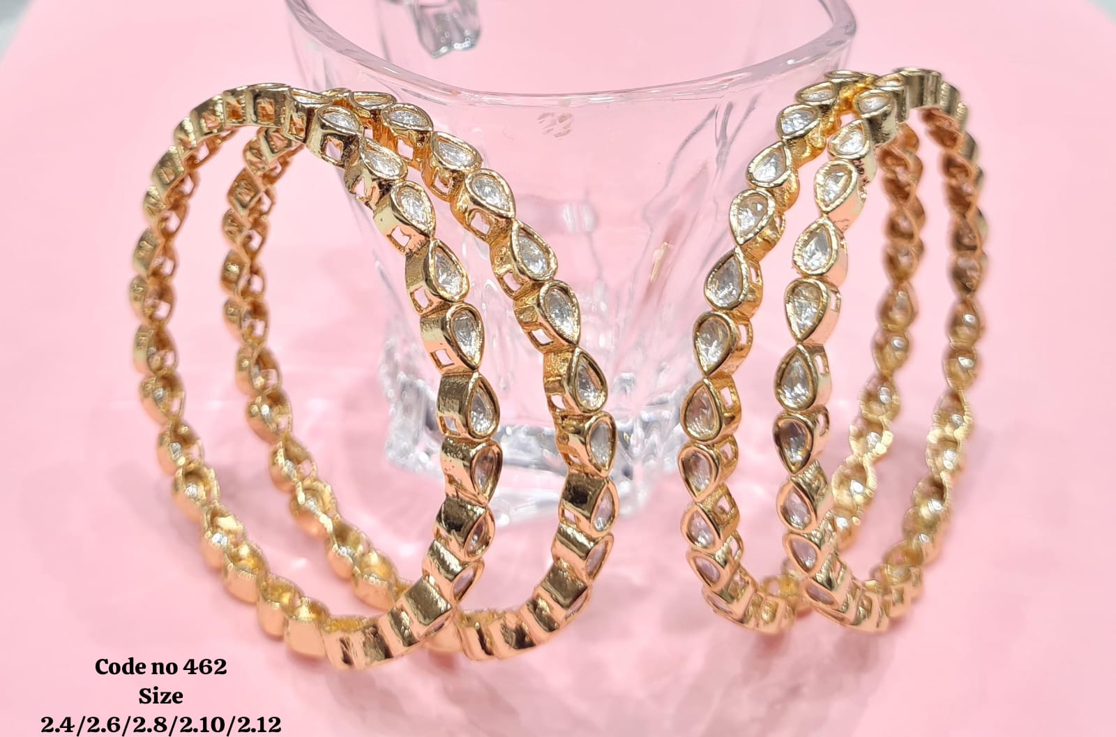 Kundan pan bangles 00935 - KRISHNA'S SWETA JEWELLERY