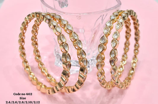 Kundan pan bangles 00935 - KRISHNA'S SWETA JEWELLERY