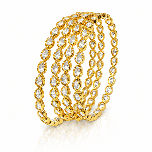 Kundan Pan Bangles Karat 00629 - KRISHNA'S SWETA JEWELLERY