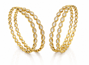Kundan pan bangles mehendi 00623 - KRISHNA'S SWETA JEWELLERY