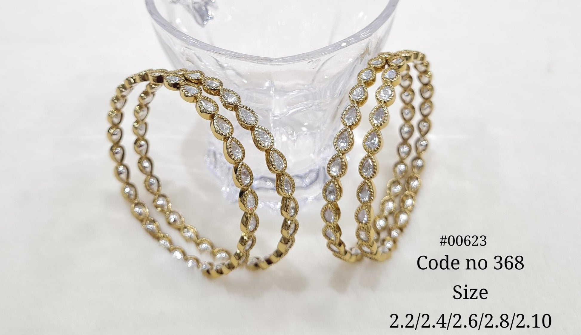 Kundan pan bangles mehendi 00623 - KRISHNA'S SWETA JEWELLERY