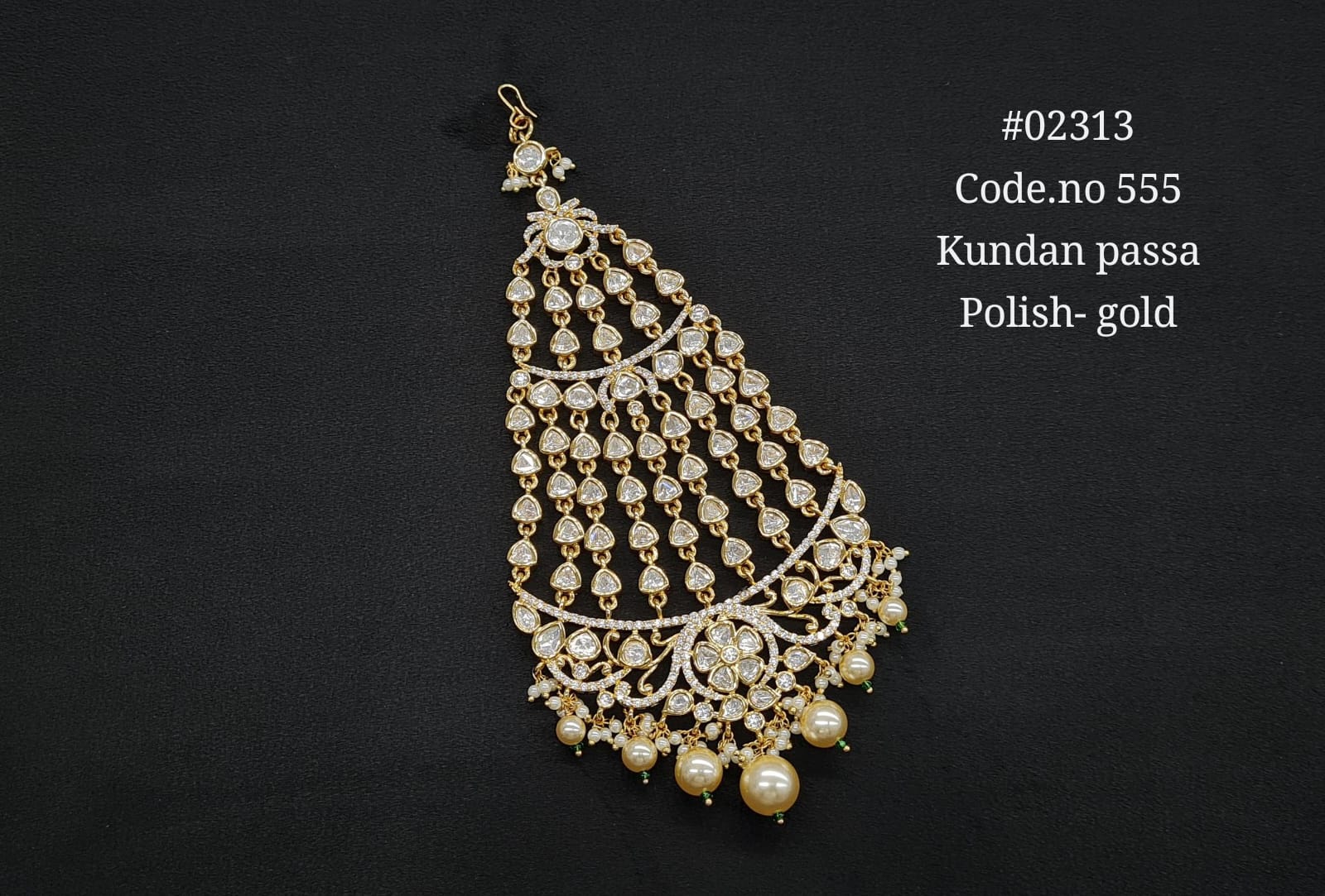 Kundan Passa 02313 - KRISHNA'S SWETA JEWELLERY