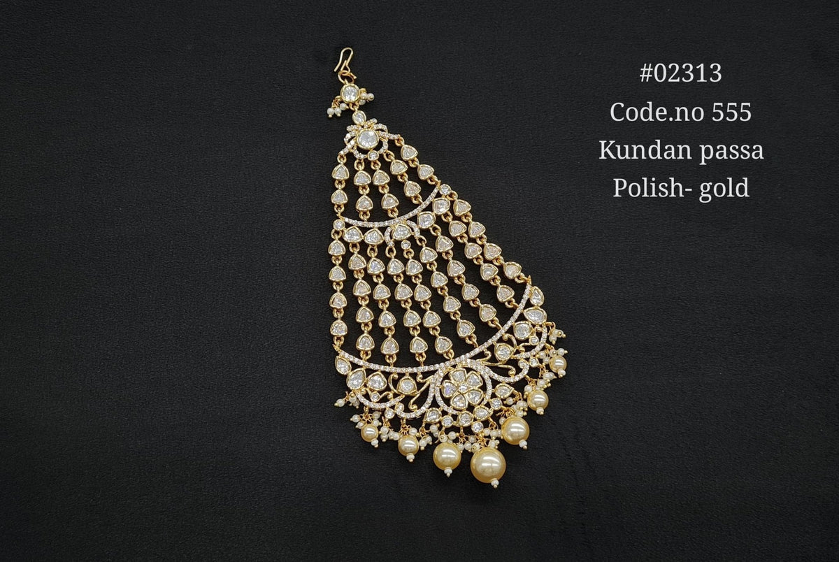Kundan Passa 02313 - KRISHNA'S SWETA JEWELLERY